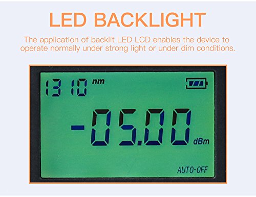 Komshine Basic optic fiber Loss Tester KLT-25M Optical Fiber Loss Test Kit with Optical Power Meter/Optical Light Source/VFL 1mw - Thumbnail 5