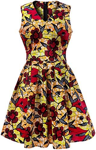 sachin and babi light blue dress Women's African Print Shirt Dress Elegant, Casual Side Slits Button Up Long  Dress 6X-Large Multicoloured 3 649"