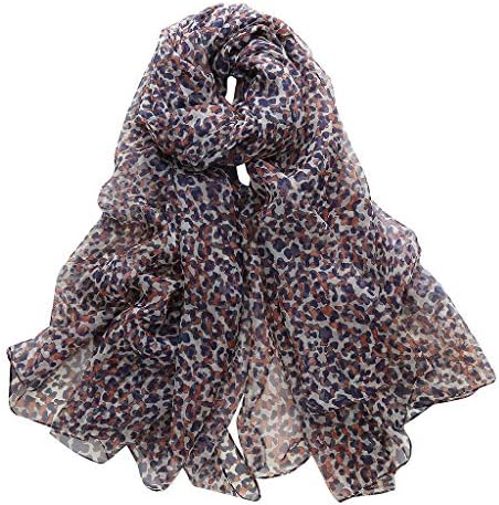 Scarfs For Women Lightweight Fashion Soft Large Wrap Shawls And Wraps Vintage Leopard Print Long Head Scarfs By Kstare