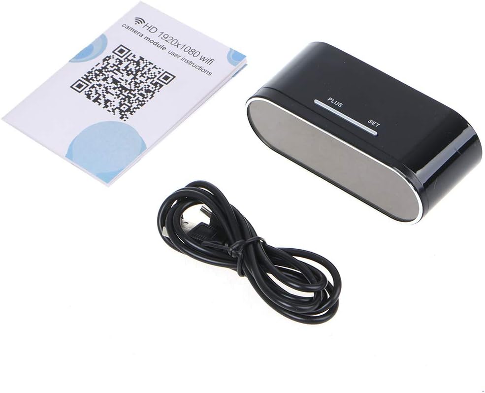 Wireless Wifi Digital Alarm Clock with 1080P IP Hidden Camera Motion Security