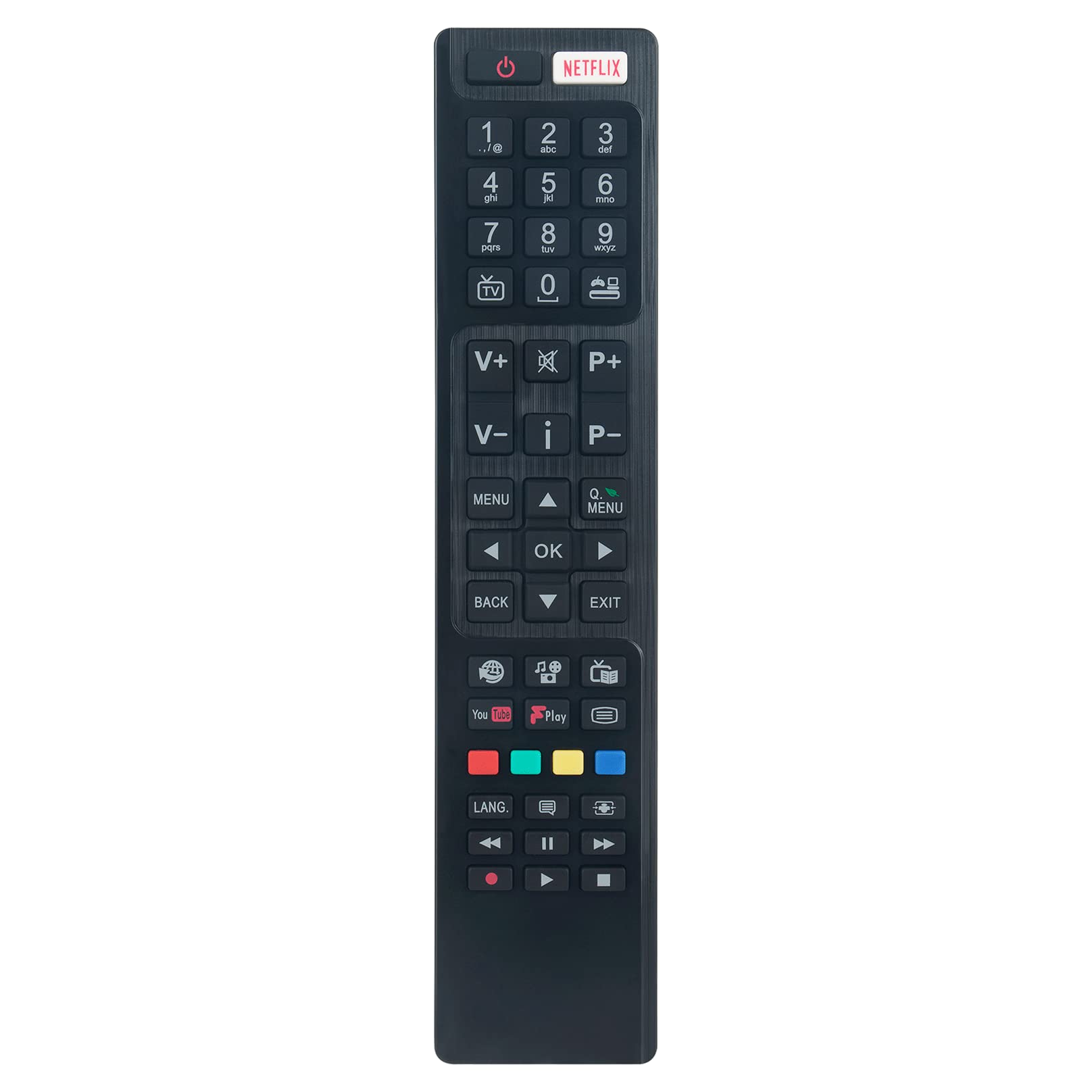 VINABTY RC4848F Remote Control Replace Fit For Luxor Fit For Hitachi Fit ForLinsar Fit For LUXOR TV 55HB6T72U 55HK6T74U A50HB6T72U 43HB6T72U 32FMD290B-P LUX0148006/01 24LED4000