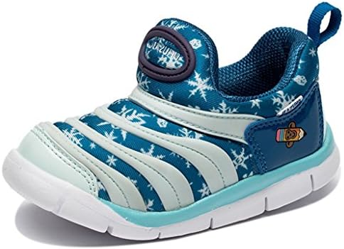 Baby Girls Boys Anti Slip on First Walking Shoes Sport For Little Kid Toddler blue white size 9c