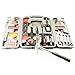 Yuanshikj Precision Tools General 53 Piece Tool Set Homeowner's Kit Toolbox Household Hand Plastic Storage Case Red Color