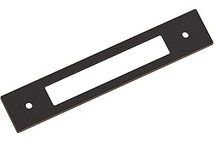 Amerock Medora 5-1/16 inch (128mm) Center-to-Center Rectangle Oil-Rubbed Bronze Cabinet Pull Backplate, BP37783ORB