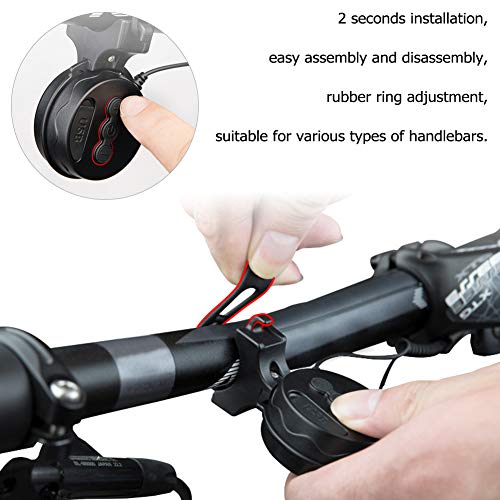 Crazy-Store Bike Horn, Portable Road Bicycle Bell, Mini Front Reminder Horn, Waterproof Riding Cycling Warning Whistle, Durable Bicycle Equipment - Outdoor Cycling Accessories - Thumbnail 5