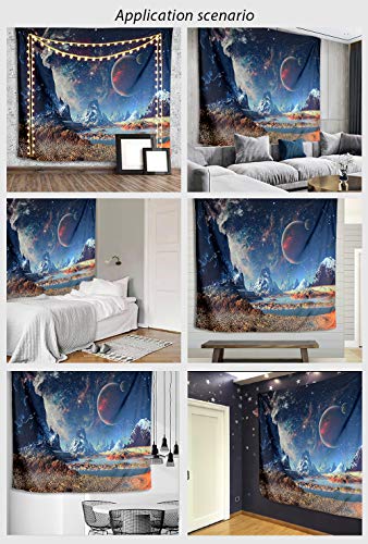 Tapestry Wall Hanging, GetALift Galaxy Wall Tapestries Outer Space Tapestry Wall Mural Home Décor for Bedroom Living Room Decorations 82.7x59.1 Inches…