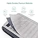 Sable Mattress with Built-in Pump, Upgraded Inflatable Blow Air Bed Comfortable Flocked Top Pillow Storage Bag, Height 17 inches, Twin Size for an Adult, Grey
