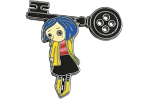 FEIMENG JEWELRY Horror Movie Coral-ine The SecretDoor Enamel Pin Metal Brooch Badges Jewelry Accessories Gifts for Fans