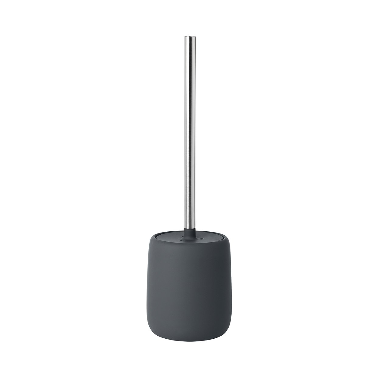 blomus -SONO Toilet Brush Ceramic/Plastic, Magnet, Toilet Set, Soft Touch, Hygienic, Freestanding Toilet Brush & Holder, Modern Bathroom Accessory (H x W x D): 39 x 11 x 11 cm, Magnet, 69040)