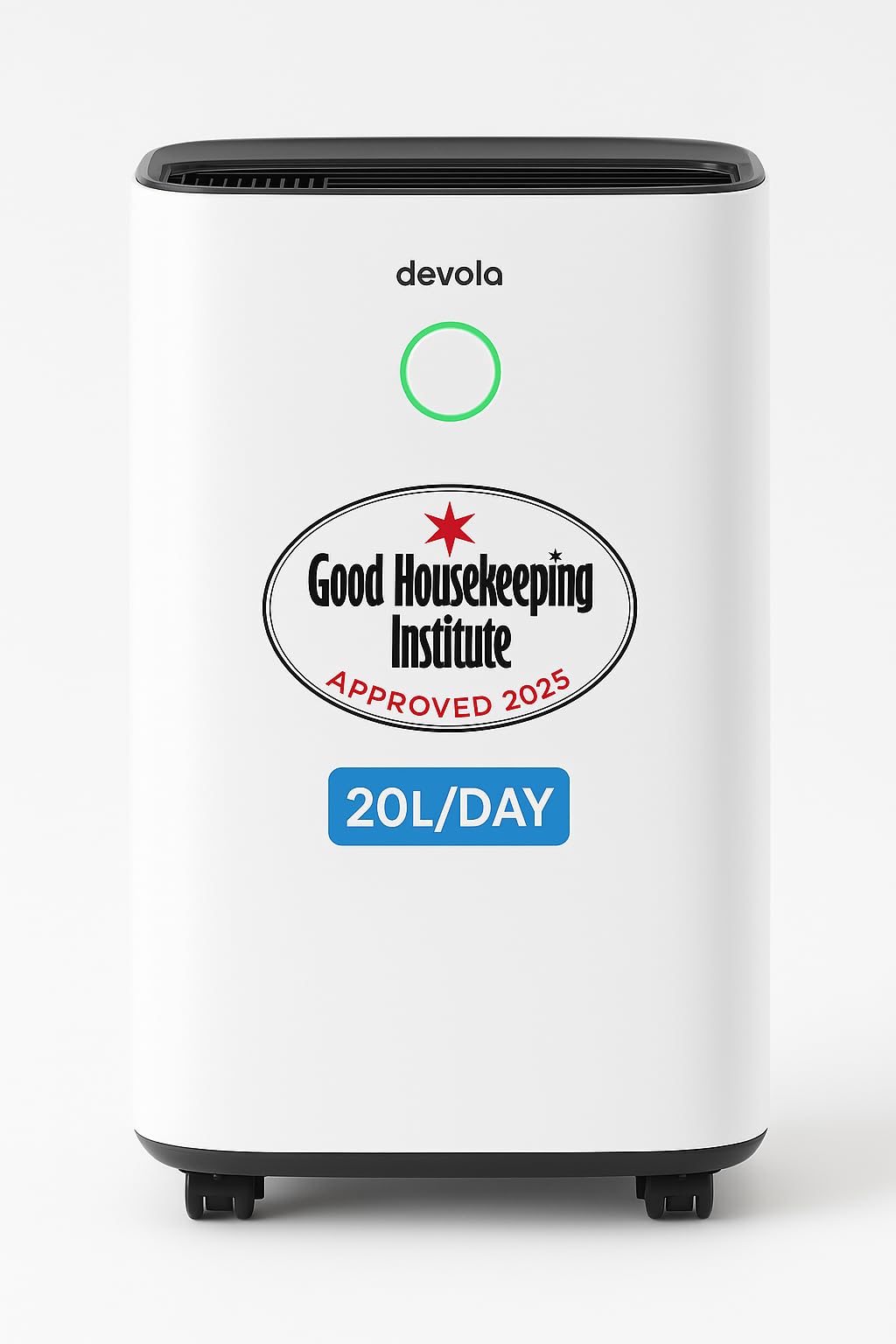 Devola 20L/day Low Energy Dehumidifier, Quiet & Energy Efficient Dehumidifier for Home & Air purifier With HEPA filter, Laundry Drying Dehumidifiers