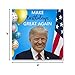 Singing President Trump Birthday Greeting Card - Real Voice - Funny Patriotic Donald Birthday Anniversary 4th July Mothers Day Gifts for Men Dad Mom Husband Wife Dad Brother Sister Presents
