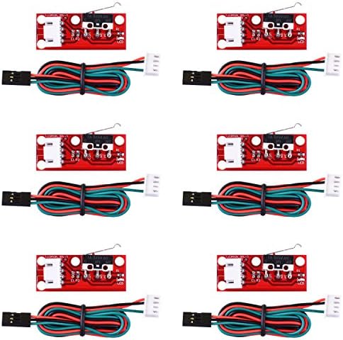 kuman 6pcs Mechanical Endstop Switch for Arduino with Cable for 3D Printer Makerbot Prusa Mendel RepRap CNC for Arduino Uno R3 Mega 2560 1280 RAMPS 1.4 with Independent Packaging KB01