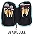 Beau Belle Mini's - 9 Makeup Brushes - Makeup Brush Set - Makeup Brushes Set - Make Up Brushes - Professional Makeup Brushes (Mint Green)