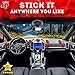 Stick it 360 Universal Cell Phone Holder for Car, Magnetic Car Phone Mount 360 Rotation from Dashboard, 6 Strong Mobile Friendly Neo Magnets 21600 Gauss, Compatible with All Smartphones (Red)