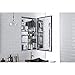 Kohler K-2918-PG-SAA Catalan Mirrored Cabinet with 107° Hinge, Satin Anodized Aluminum