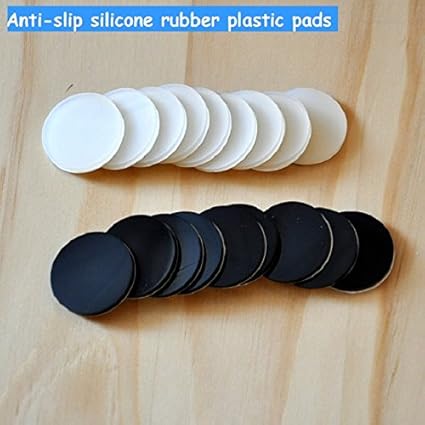 Pinkdose White 5Mm X 30Mm: 30Mm Anti-Slip Silicone Dash-Proof Rubber Plastic Furniture Feet Pads 3M Self Adhesive Non-Slip Mat for Furniture Shock-P