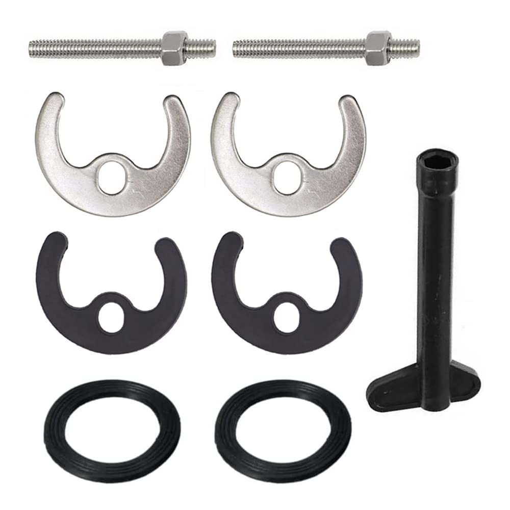 2 Sets Basin Washer Sink Monobloc Mixer Tap Fixing Fitting Kit Mounting Kit Tap Faucet Fixing Fitting Kit Basin Washer Sink for Kitchen Basin (Single Hole)