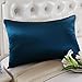 OOSILK Mulberry Charmeuse Silk Pillowcase with Zipper,19MM Queen 20in x 30in, Royal Blue,1pc