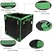 CASOLLY Square Grow Bags 5 Gallon 5 Pack, Thick Nonwoven Fabric Plant Pots with Green Handles,Heavy Duty Handle Plant Grow Pots