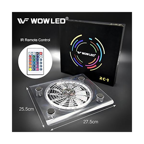 WOWLED-USB-RGB-LED-Cooler-Cooling-Fan-Pad-Stand-Accessories-wWireless-Remote-Controller-for-PS4-Playstation-4-XBOX-One-Consoles-Laptop-Notebook WOWLED USB RGB LED Cooler Cooling Fan Pad Stand Accessories with Wireless Remote Controller for PS4 Playstation 4 XBOX…