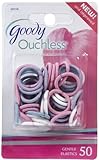 Goody Ouchless Braided Mini Elastics, Bright, 50 ct