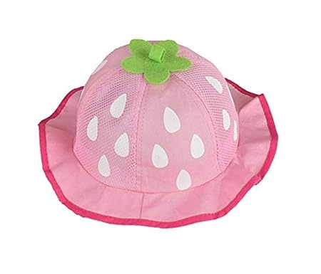 Milopon Baby Sonnenhut Mütze Sonnenmütze Sommer UV-Schutz Babymütze Hut Kinder Sonnenschutz Sommermütze (Rot)