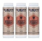 Fromonda Woody Talc-Free Body Powder. All Natural. (Pack of 3), 5 oz each