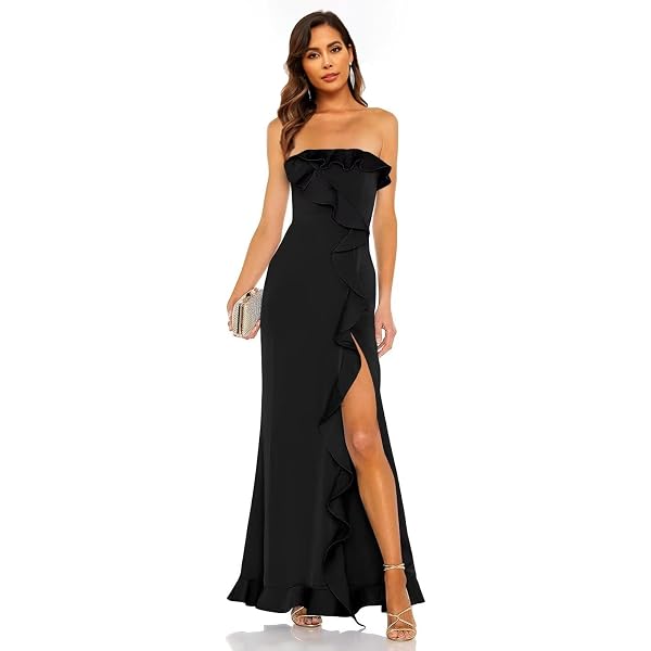 strapless open back dress Halter Neck Maxi Dress Women's PDF Sewing Pattern main image 1