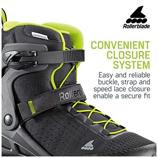 Rollerblade Zetrablade Elite Men's Adult Fitness Inline Skate, Black and Lime, Performance Inline Skates - Image 7