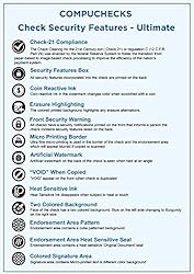 Compuchecks - 250 High Security Blank Check Stock