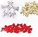 YYaaloa 36pcs Christmas Tree Bowknot Christmas Tree/wedding/party Decoration Bow Bowknot Party Gift DIY Decor Xmas Tree Ornament (3color,36pcs)