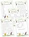 Baby Shower Games for Boy or Girl - Set of 5 Activities for 50 Guests - Pack of 250 Cards - Baby Shower Supplies - Safari Jungle Zoo Animals