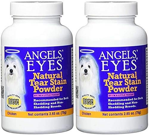 Supplement Angels' Eye Chicken Flavored Dog (Pack of 2) with Cranberry Powder Grape, Marshmallow Root, Rice, Molasses, Safflower and Vitamin E, 2.64 oz. Each