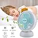 USB Desk Fan,  Fochea 360 Degree Rotation 6 Inch Quiet Small Table Fan with Retractable 3.6 Feet USB Cable for Office Home Outdoor, Powerful Wind, 2 Speed Setting