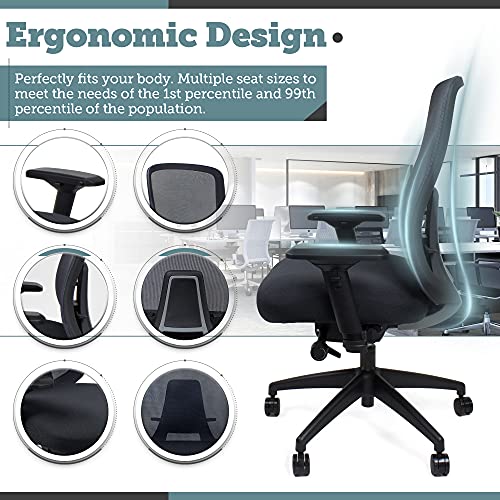 Lagos Home Office Chair Ergonomic Adjustable Lumbar Support
