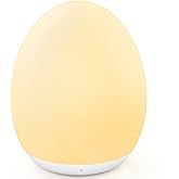 MediAcous Night Light for Kids, Baby Egg Light for Nursery, 7 Colors Changing & Stepless Dimming, Soft Silicone Touch Night Lamp with 1 Hour Timer, Rechargeable Nursery Night for Breastfeeding
