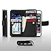 Gear Beast iPhone 6 Plus / 6s Plus Wallet Case, Flip Cover Dual Folio Slim Protective PU Leather Case 7 Slot Card Holder Including ID Holder Plus Cash Pockets for Men and Women