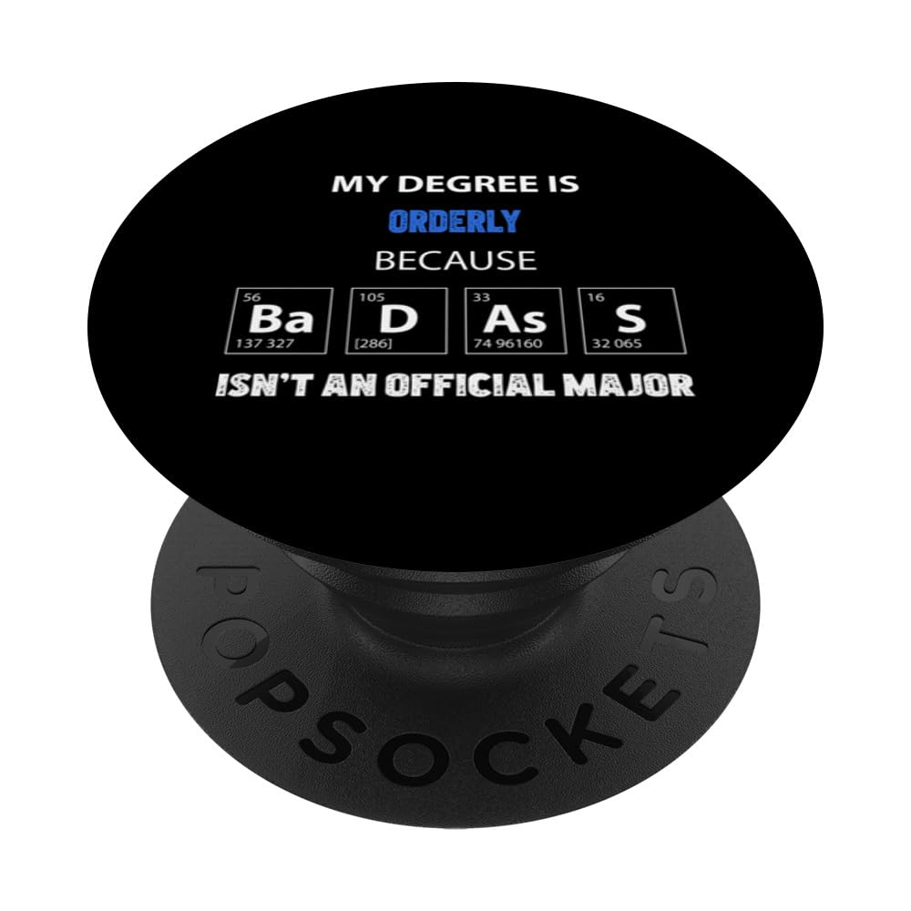 Orderly funny quote badass on my resume PopSockets Swappable PopGrip