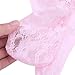 YiZYiF Men's Jacquard Lace See-Through Sissy Pouch Underwear (Bright Pink, Medium)