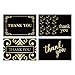 ACKO 4x6 Black Thank You Cards Bulk 100 Blank Note Cards with 100 Envelopes - Perfect for Business, Wedding, Graduation, Baby Shower, Funeral (100 Sets)