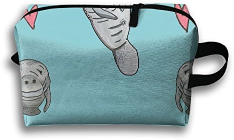 CXCcoco Manatee Animal Womens Vintage Travel Makeup Bag Cosmetic Bags Makeup Bag For Purse For