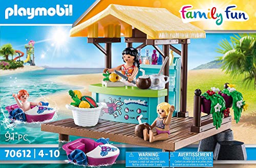 PLAYMOBIL Family Fun 70612 Paddleboot-Verleih mit Saftbar, Mit 2 schwimmfähigen Booten, Ab 4 Jahren – Bild 4