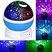 SUNNEST Baby Night Light, Rotating Star Sky Projector Night Light Lamp with 8 Modes, Color Changing, USB Cable for Kids Adults Nursery Decor Bedroom