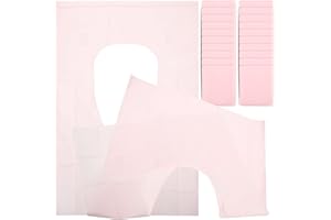 GLEAVI Disposable Toilet Seats Covers: 50pcs Portable Thick WC Pad Toilet Mat for Baby Pregnant Mom Kids Potty Training Airplane Road Trips Camping Public Restrooms Pink