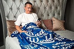 EasyFluffy Dad Blanket from Daughter or Son
