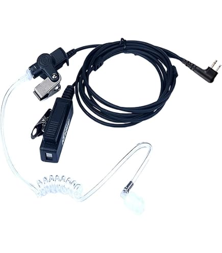 Amazon.com: KEYBLU 2-Wire Acoustic Tube Earpiece/Headset with PTT