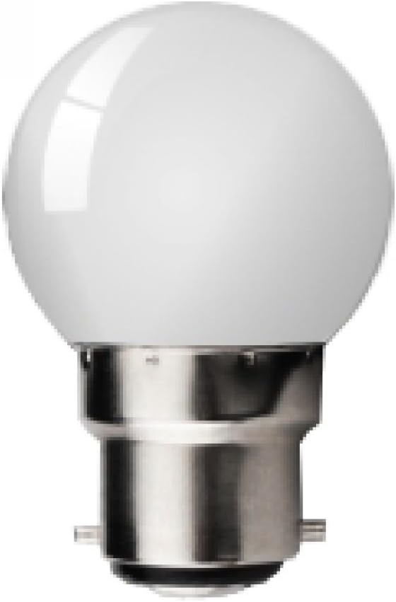 10 x Round Golf Ball Light Bulbs in 40 Watt B22 Fitting Opal