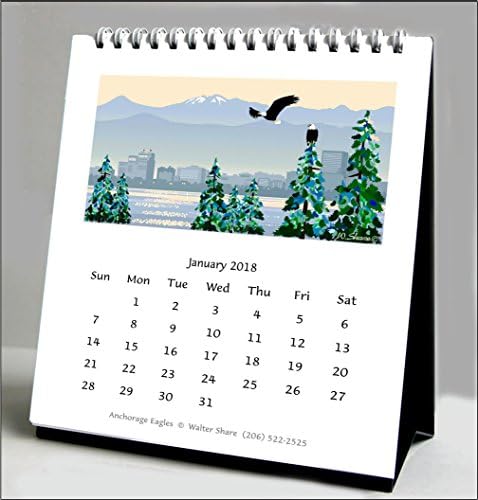 2018 Calendar Anchorage Alaska