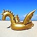 Geekper Inflatable Giant Golden Dragon Pool Floats, 104.3 x 49.2 x 78.8 inch Party Toys for Adults Kids, Outdoor Vacation Beach Loungers Lake Ride-ons River Raft