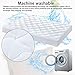 Twin Mattress Pad Cover Pillowtop Overfilled Cooling 8-25 Inch Deep Pocket Quilted Fitted Bed Topper with Sonw Down Alternative